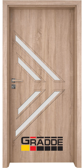 интериорна врата Gradde Paragon glass 3.4,цвят Дъб Вераде