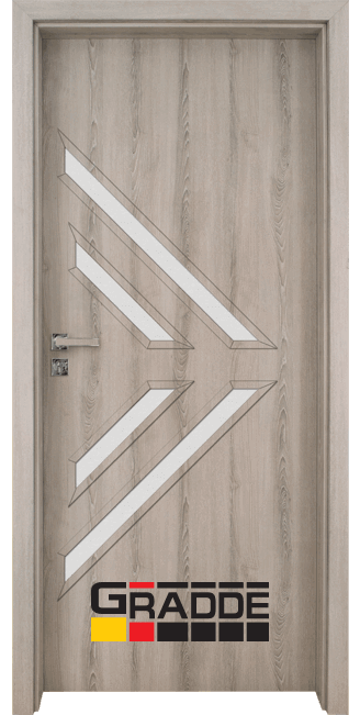 Интериорна врата Gradde Paragon glass 3.4,цвят Ясен Вералинга