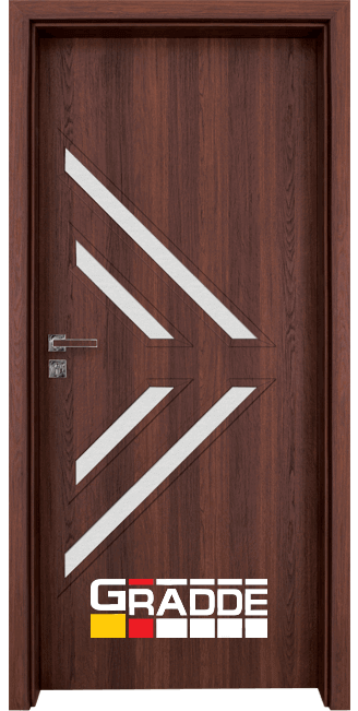 Интериорна врата Gradde Paragon glass 3.4,цвят Шведски Дъб 
