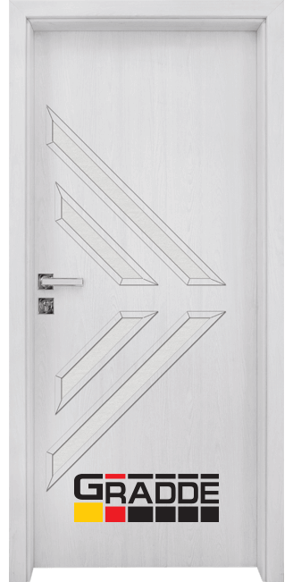 Интериорна врата Gradde Paragon glass 3.4,цвят Сибирска лиственица