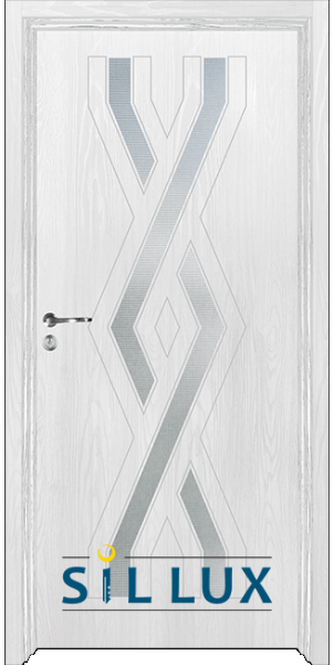 интериорна врата  Sil lux 3015 F цвят Снежен бор